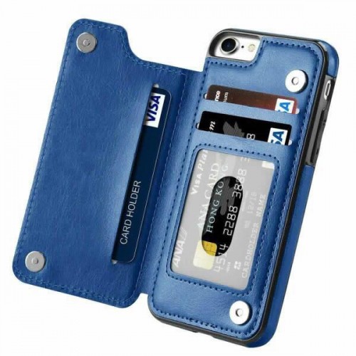 Cover for Leather Card Holders Extra-Shockproof Business Kickstand Wallet Cover Flip Cover iPhone X Flip Case 