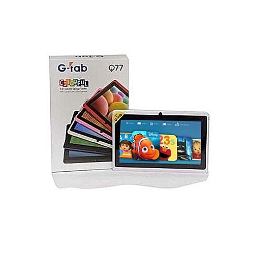 Kids Tablet G Tab Q77 7 Inch Android System 4gb 512mb Ram Wifi From Tablets Online Shopping In Uae Dubai Baby Gears Smartwatches Electronics Kitchen Appliances Tablets Accessories Games Consoles Laptops Camera Mobiles