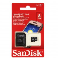 SanDisk 8GB microSDHC Memory Card